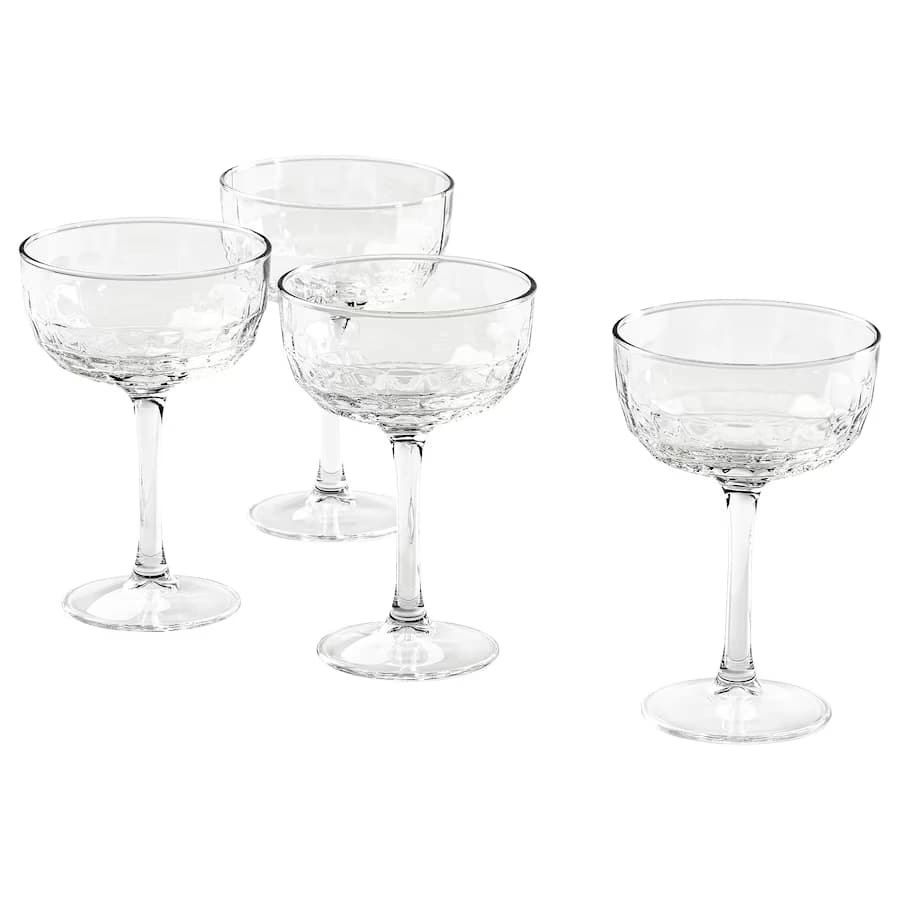 ست 4 عددی لیوان آبمیوه شیشه شفاف ایکیا مدل FRÖJDA — تصویر ۴