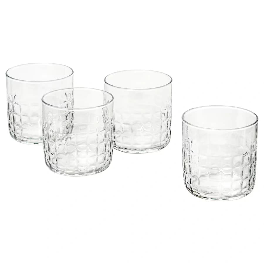 پک 4 عددی لیوان شیشه شفاف ایکیا مدل FRÖJDA — تصویر ۴