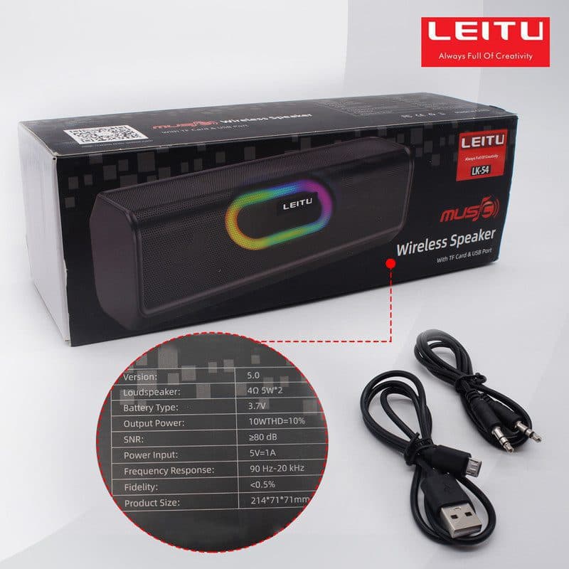 اسپیکر بلوتوثی قابل حمل لیتو مدل LK-54 — تصویر ۹