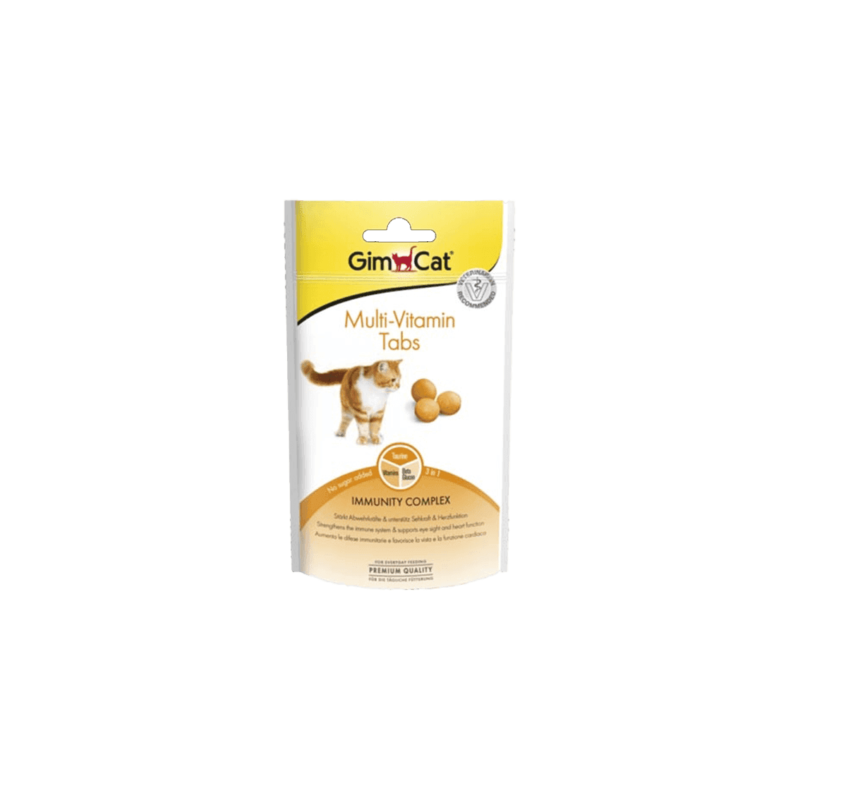قرص مولتی ویتامین گربه جیم کت GimCat Tabs Multi Vitamin وزن 40 گرم