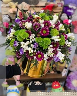 دست گل بنفش برای خوشحال کردن عزیزانت در هر مناسبتی — تصویر ۲