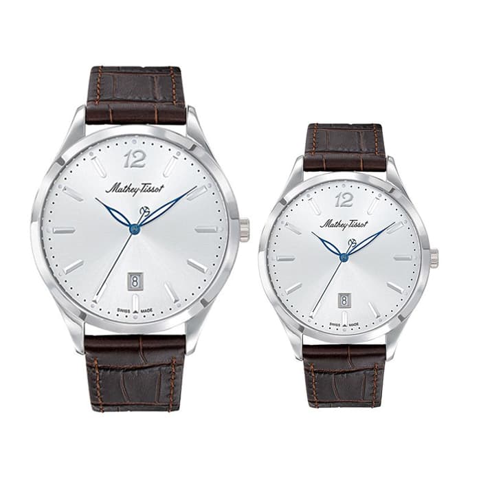 ساعت مچی متی تیسوت ست زنانه و مردانه مدل MATHEY TISSOT H411AS D411AS — تصویر ۲