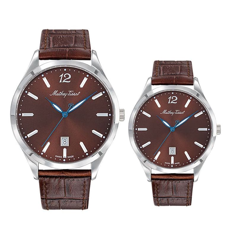 ساعت مچی متی تیسوت ست زنانه و مردانه مدل MATHEY TISSOT H411AM D411AM — تصویر ۲