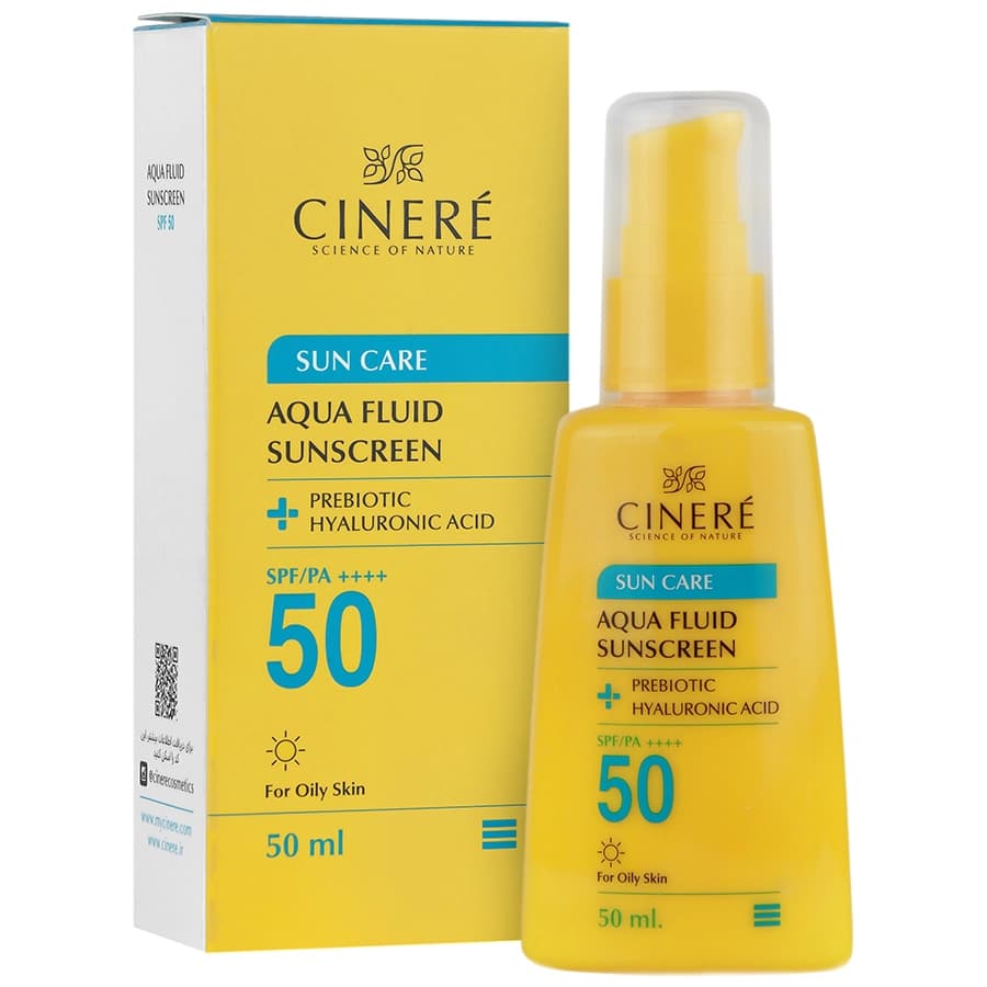 فلوئید ضد آفتاب SPF50 سینره مناسب پوست چرب — تصویر ۴
