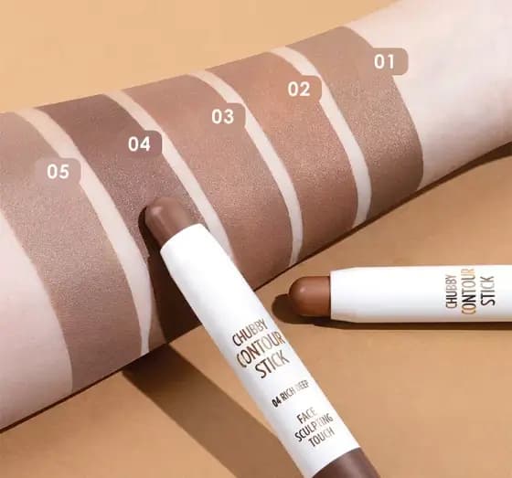 کانتور استیکی گلدن رز مدل CHUBBY شماره 03 رنگ Medium Deep — تصویر ۳