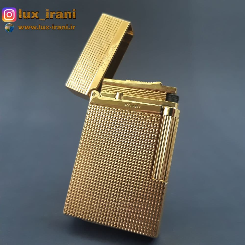 فندک دپونت چهارخونه ریز ، های کپی — تصویر ۴