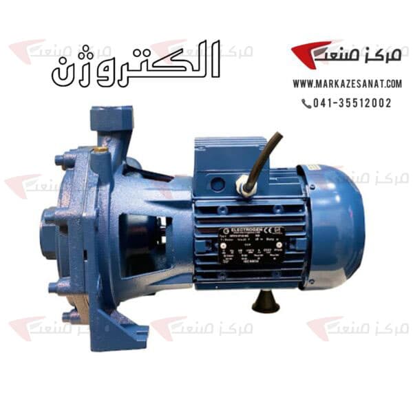 پمپ آب 2 اسب دوپروانه الکتروژن مدل CB210 تکفاز — تصویر ۲