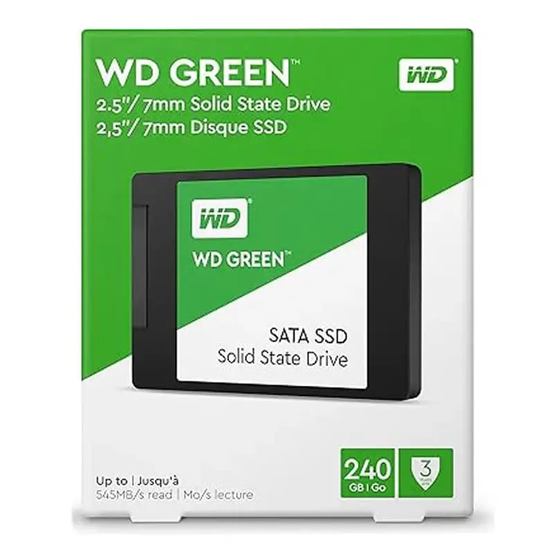حافظه اس‌اس‌دی وسترن دیجیتال GREEN ظرفیت 240 گیگابایت