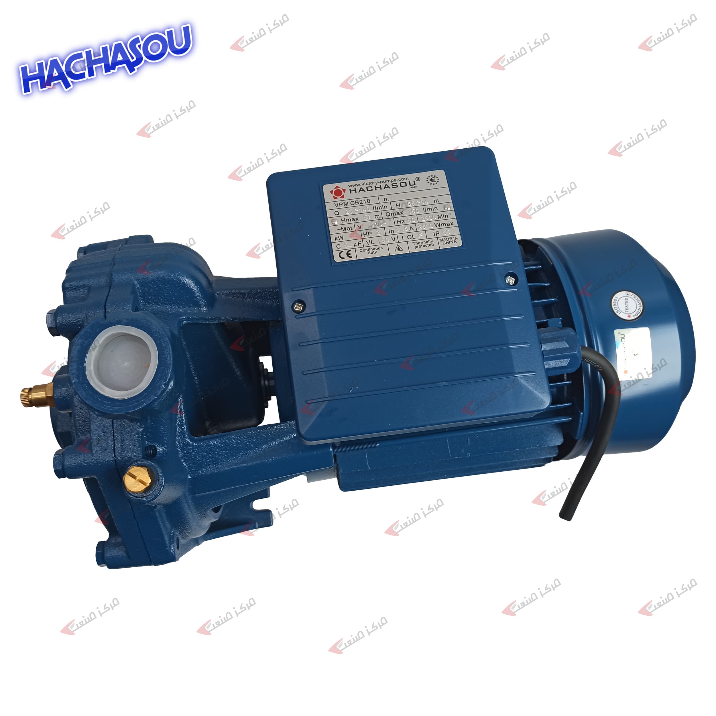 پمپ آب 2 اسب دوپروانه هاچاسو HACHASOU VPM CB 210 — تصویر ۹