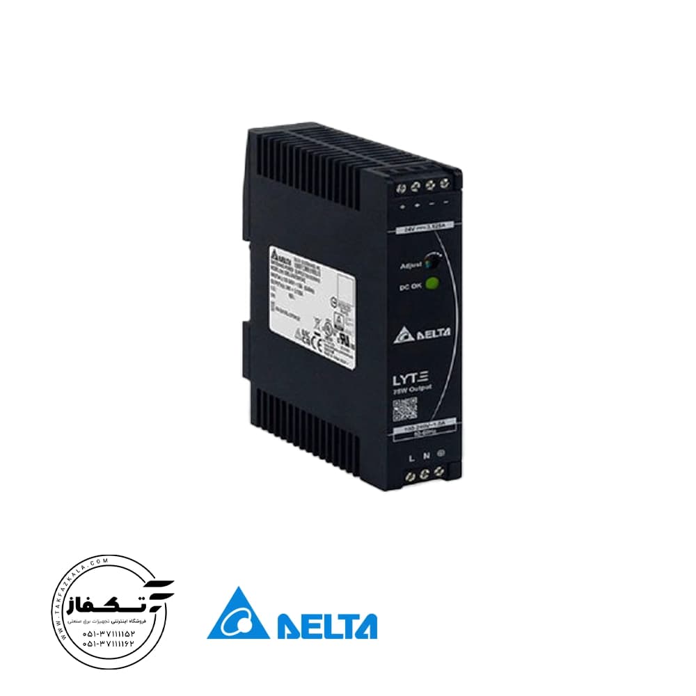 منبع تغذیه دلتا مدل DRL-24V75W1AZ