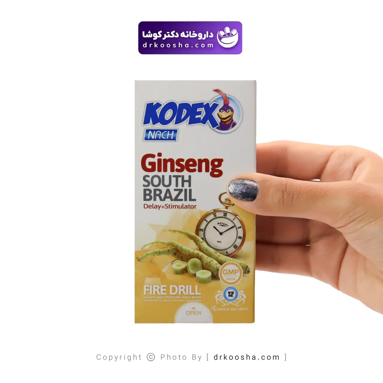 کاندوم وقفه دهنده جینسینگ بسته 12 عددی — تصویر ۲