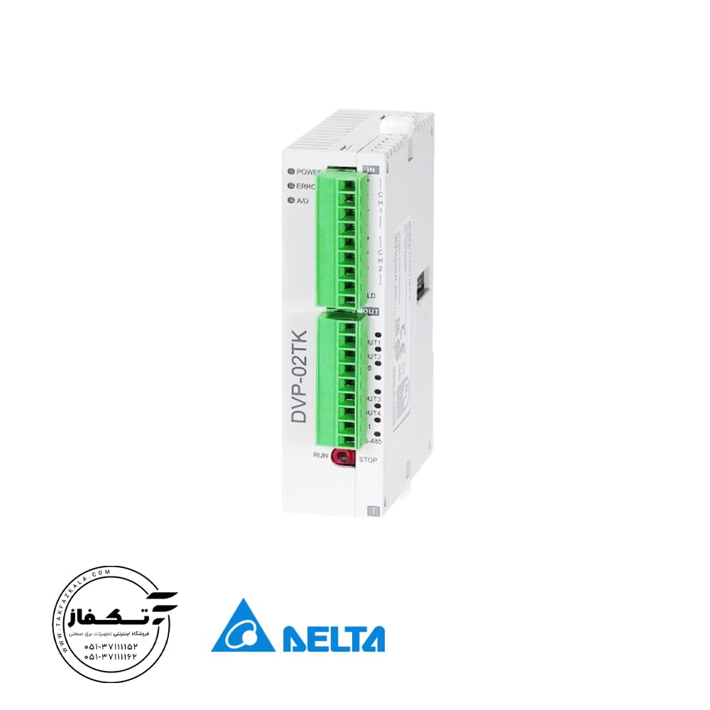 ماژول دما PLC دلتا مدل DVP02TUN-S — تصویر ۲