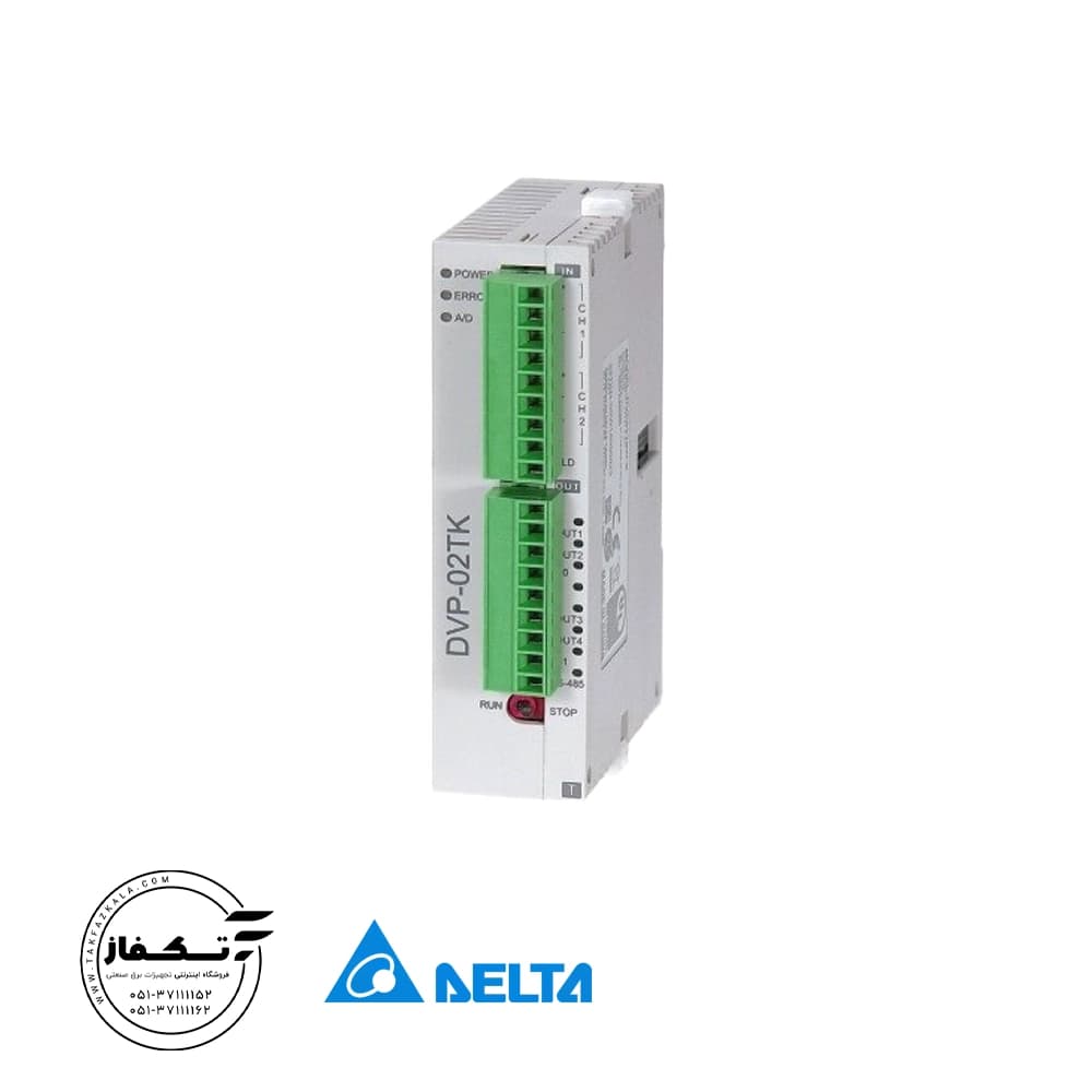 ماژول دما PLC دلتا مدل DVP02TKR-S — تصویر ۲