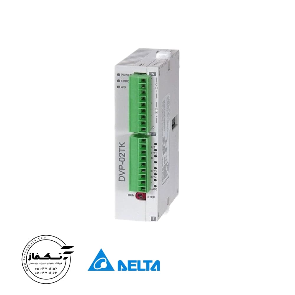 ماژول دما PLC دلتا مدل DVP02TKN-S — تصویر ۲