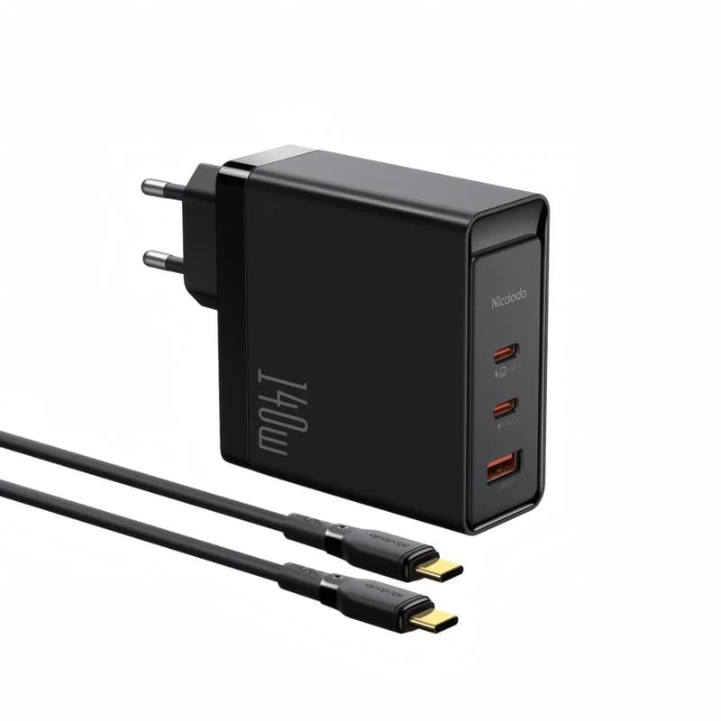 شارژر دیواری 140 وات مک دودو مدل CH-2913 به همراه کابل USB-C — تصویر ۹