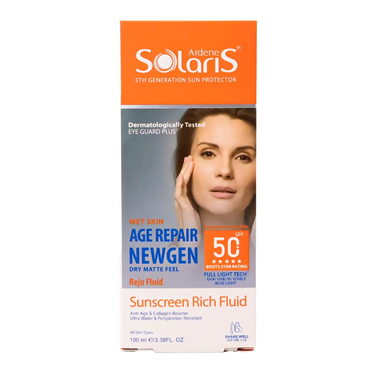 فلوئید ضد آفتاب ضد چروک SPF50 آردن سولاریس