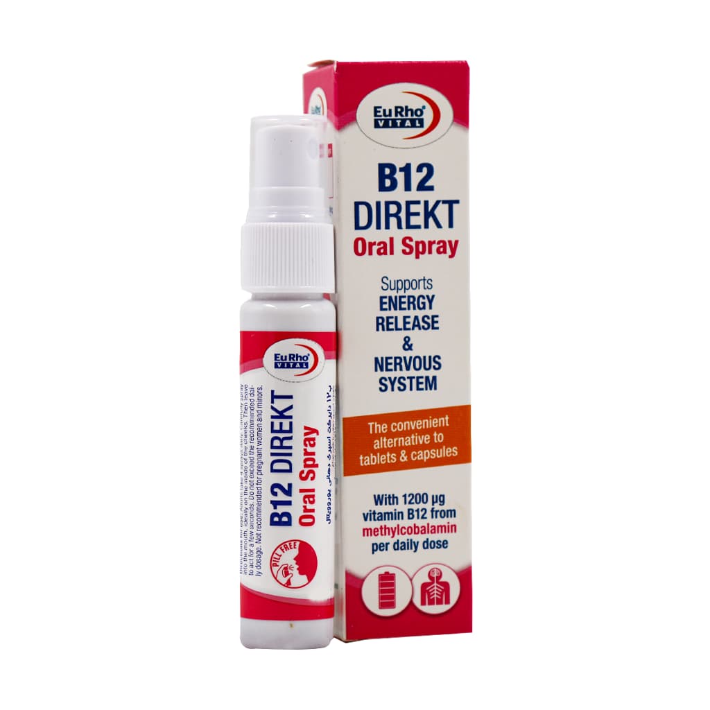 اسپری دهانی B12 دایرکت یوروویتال 25 میلی لیتر — تصویر ۴