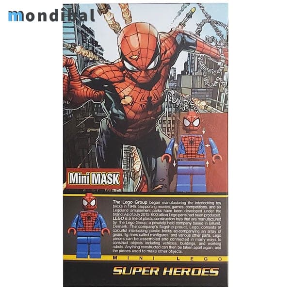 ساختنی مینی ماسک مدل Spiderman کد a102 از سری Super Heroes — تصویر ۲