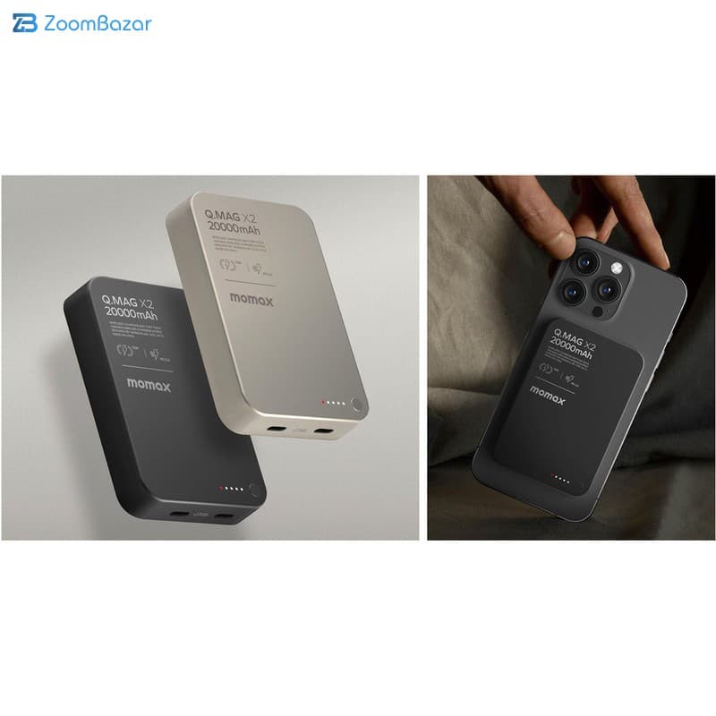 پاوربانک مومکس 20000 میلی آمپر مدل IP133 — تصویر ۳