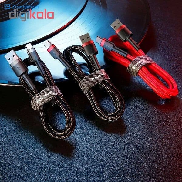 کابل تبدیل USB به USB-C باسئوس مدل CATKLF-CG1 Cafule طول 2 متر — تصویر ۶