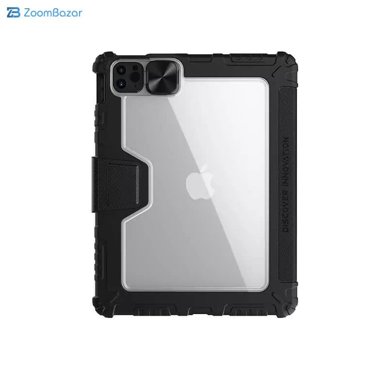 کیف کلاسوری اپل iPad Air 11 2026-2025-2024/ Air 2022/ Air 5 مدل Bumper Leather Pro نیلکین – Open Box (پارگی بسیار جزئی) — تصویر ۱۲