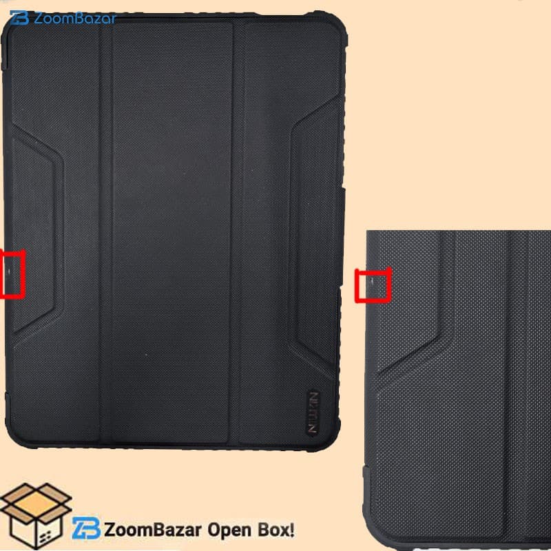 کیف کلاسوری اپل iPad Air 11 2026-2025-2024/ Air 2022/ Air 5 مدل Bumper Leather Pro نیلکین – Open Box (پارگی بسیار جزئی) — تصویر ۲
