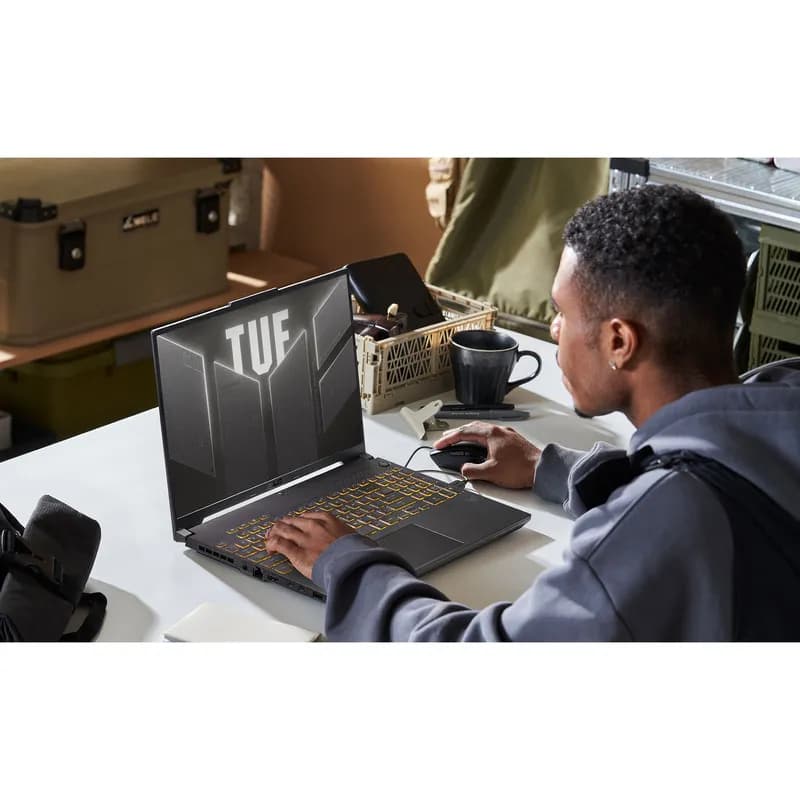 لپ تاپ 16 اینچی ایسوس مدل TUF Gaming F16 FX607VJ-Core 5 210H-RTX3050 6GB-16GB DDR4 3200MHz-1TB SSD-WUXGA 144Hz-کاستوم شده — تصویر ۸