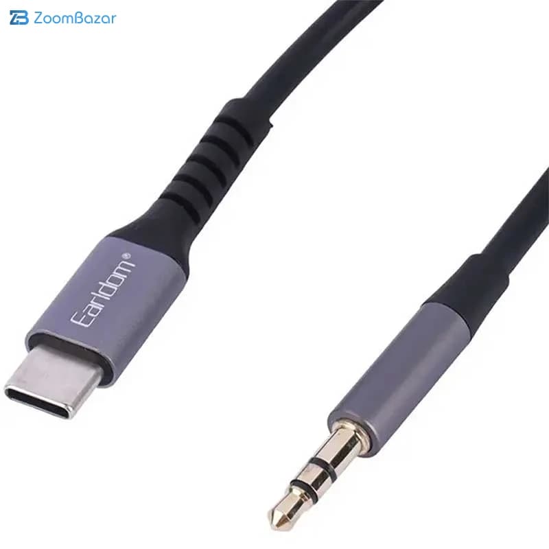 کابل تبدیل AUX به Type-C ارلدام مدل AUX73 طول 1 متر — تصویر ۳
