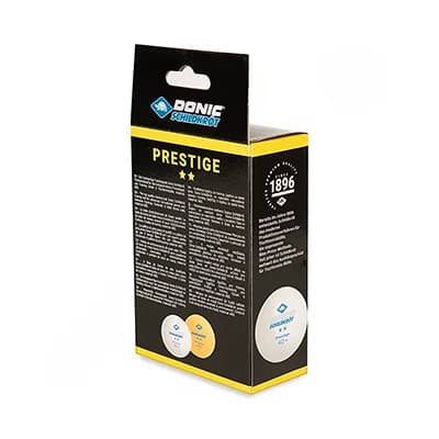 توپ پینگ پنگ دونیک شیلدکروت 2 ستاره 40+ PRESTIGE بسته 6 عددی OLK | سفید/نارنجی — تصویر ۶