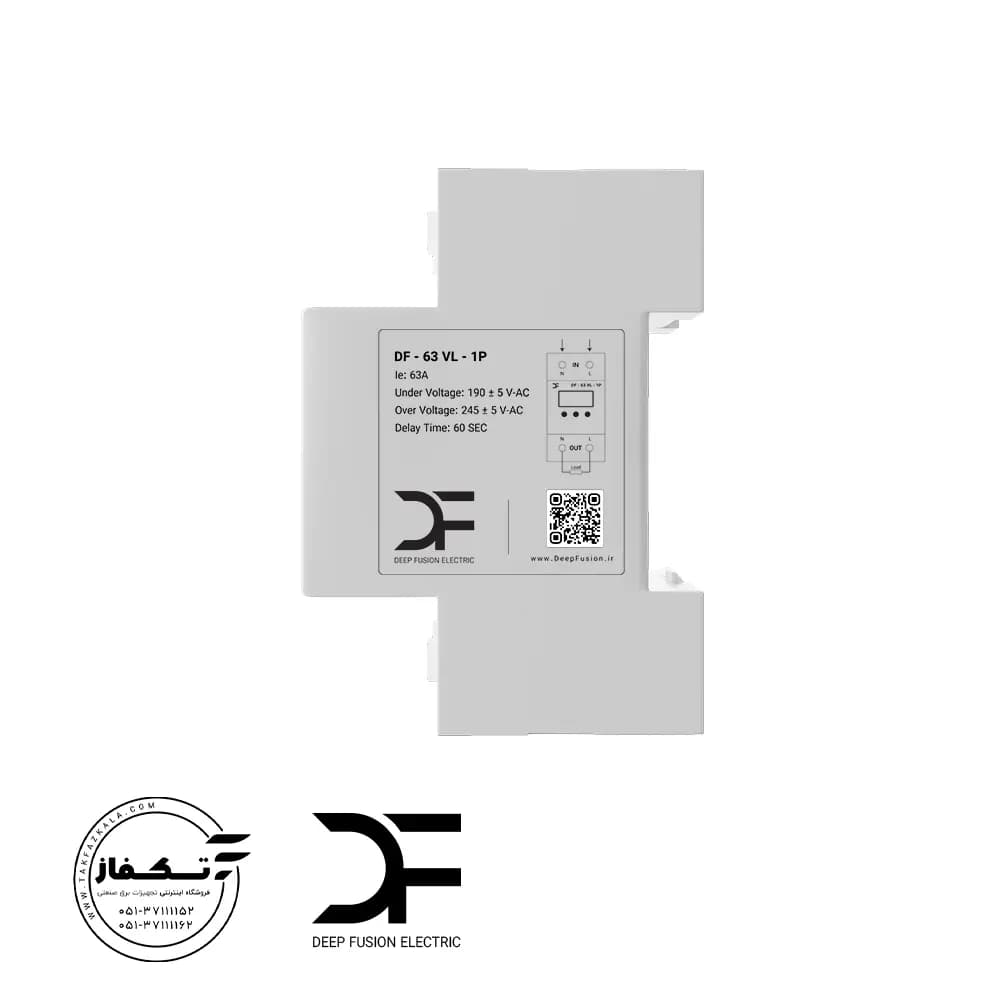 محافظ دارای نمایشگر تکفاز ولتاژ 63 آمپر غیر قابل تنظیم دیپ فیوژن (کنترل فاز) — تصویر ۸