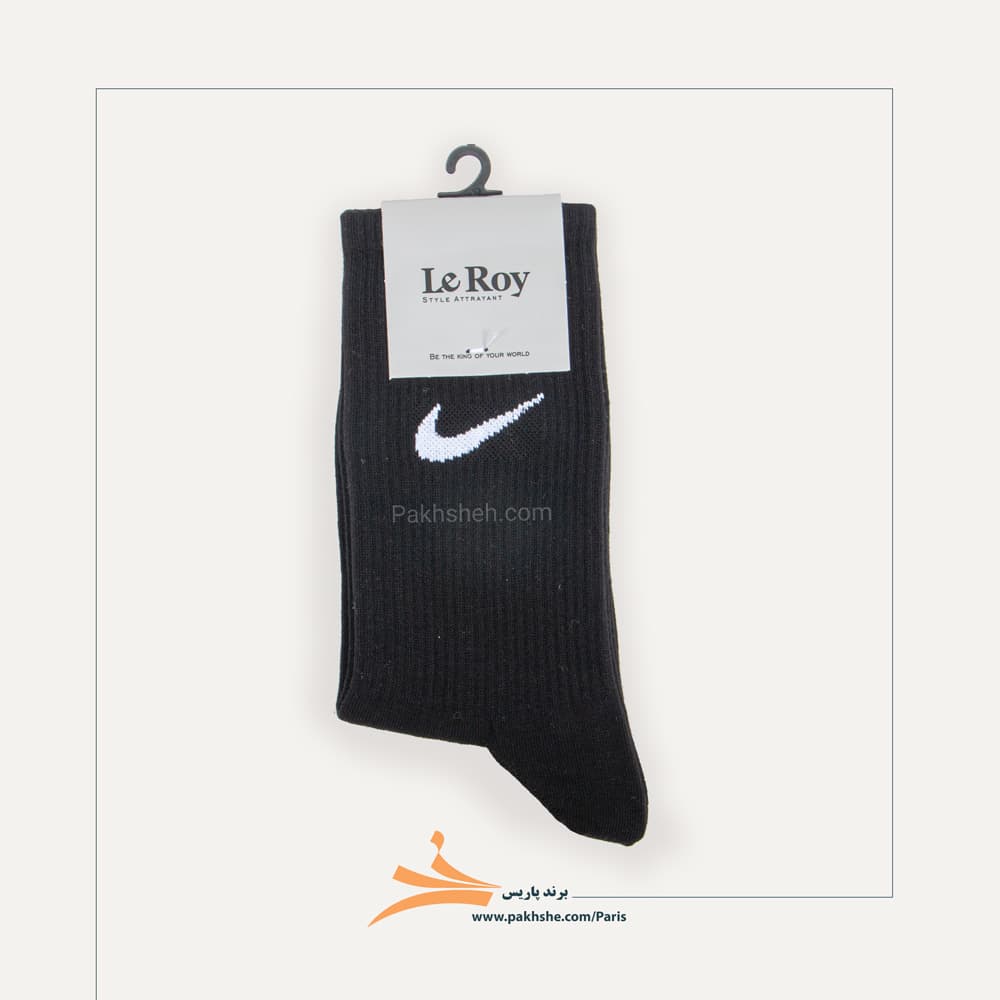 جوراب Nike اسپرت ساق بلند نخ پنبه برند پاریس کد 101 — تصویر ۶