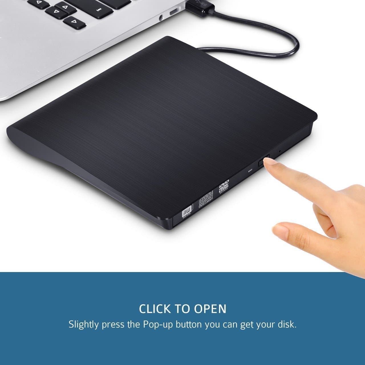 DVD رایتر USB 3.0 اکسترنال لمونتک (pop-up mobile) — تصویر ۶