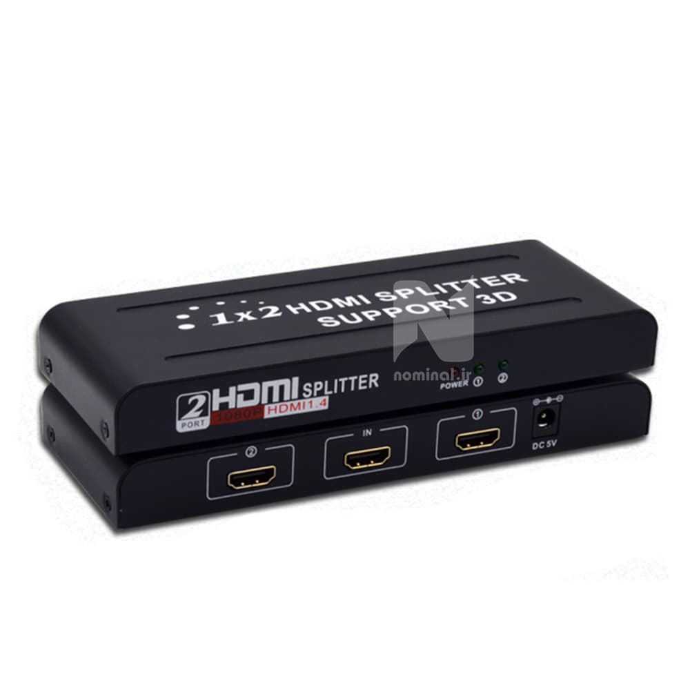 افزایش و اسپلیتر hdmi دو پورت 4K مدل HD-102 — تصویر ۶