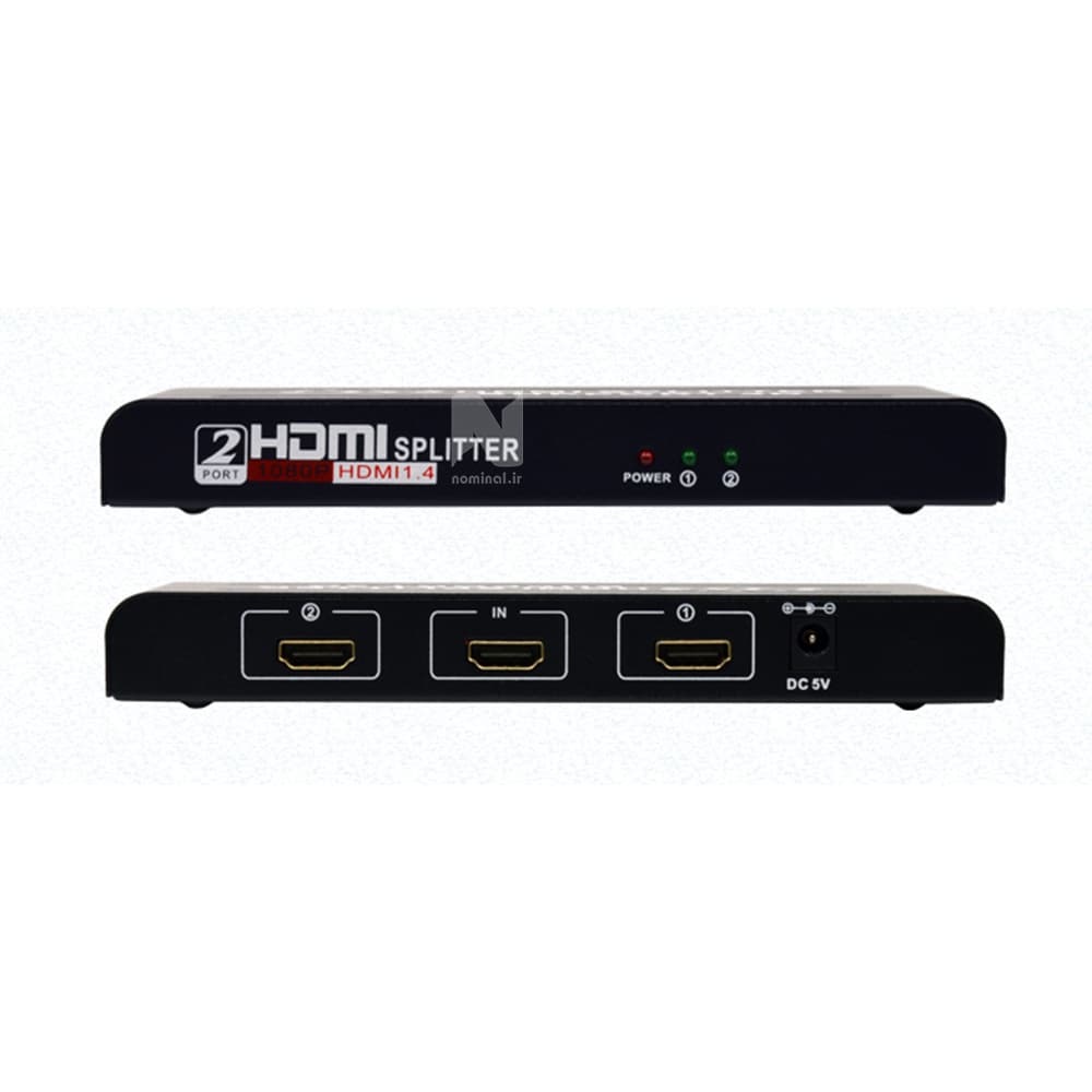 افزایش و اسپلیتر hdmi دو پورت 4K مدل HD-102 — تصویر ۴