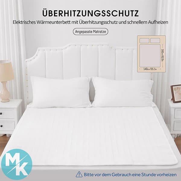 تشک برقی برند Warmrest مدل ‎WR-DE-HM140-WHITE — تصویر ۳
