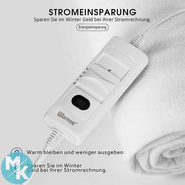 تشک برقی برند Warmrest مدل ‎WR-DE-HM140-WHITE — تصویر ۴