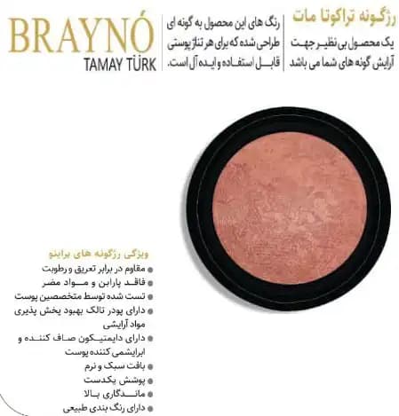 رژگونه براینو brayno مدل تراکوتا مات (3)