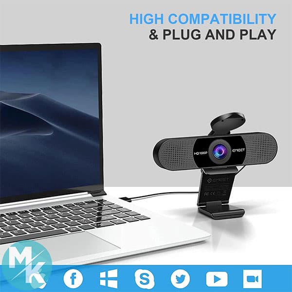 دوربین وب کم 2میکروفونه برند EMEET مدل C960 — تصویر ۵