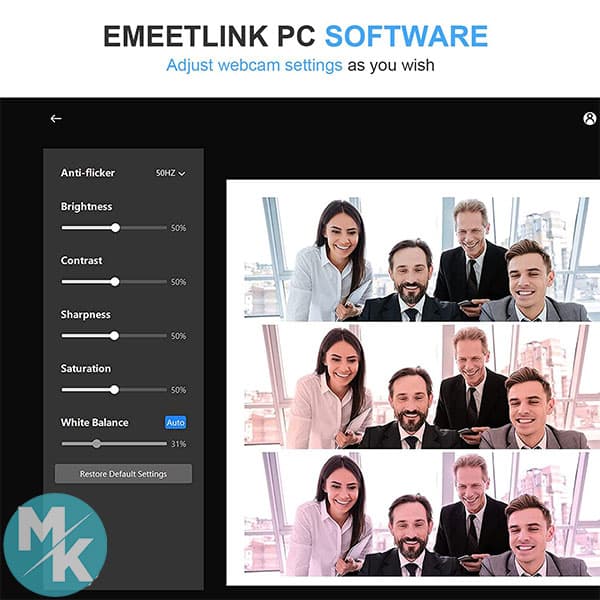 دوربین وب کم 2میکروفونه برند EMEET مدل C960 — تصویر ۲