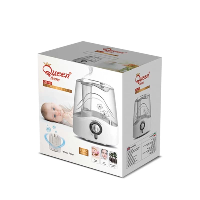 دستگاه بخور سرد رو میزی کوین Queen مدل QH-760 حجم 4.8 لیتری — تصویر ۲
