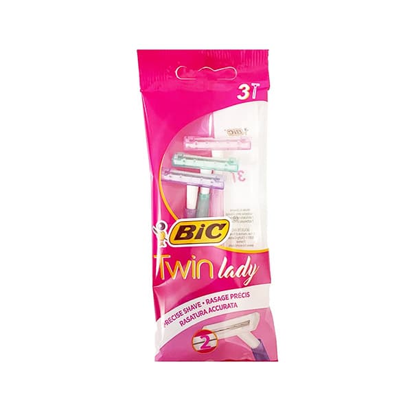 خودتراش 2 لبه بیک Bic مدل Twin lady بسته 3 عددی — تصویر ۲