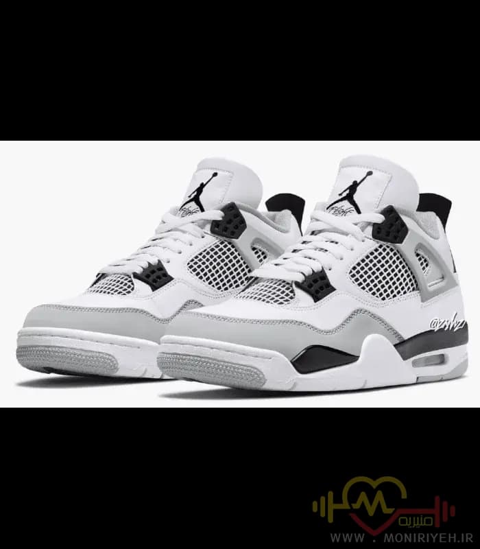 کفش بسکتبال نایک Air Jordan 4- سفید — تصویر ۱۰