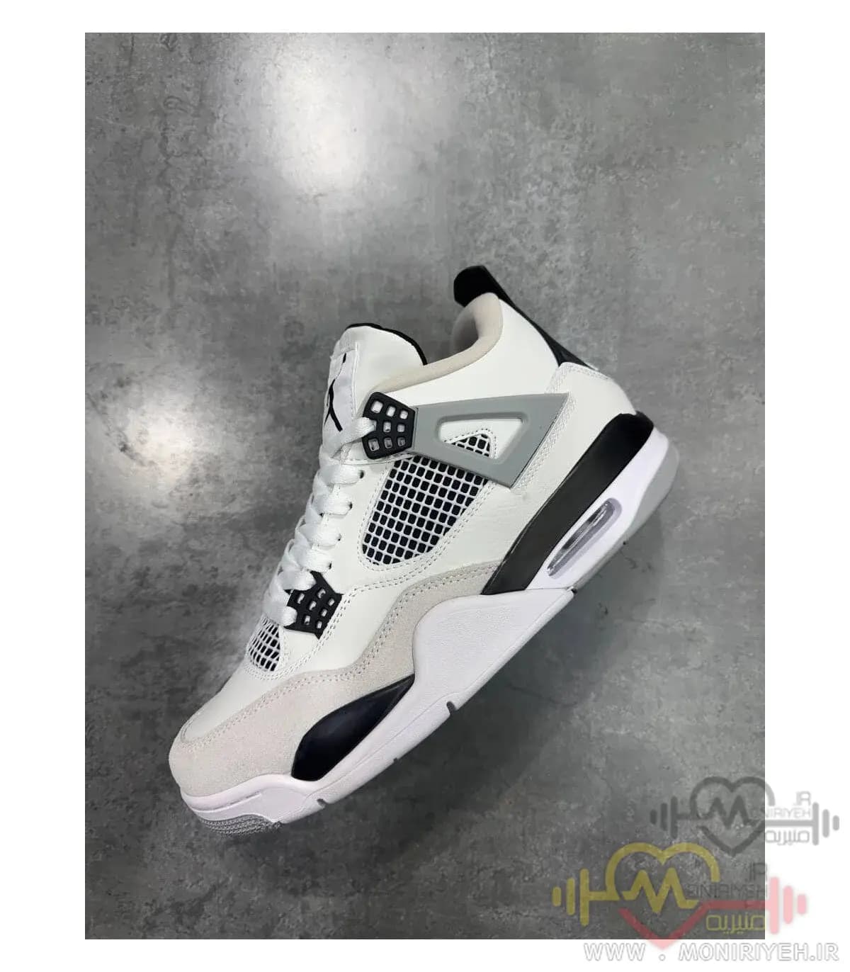 کفش بسکتبال نایک Air Jordan 4- سفید — تصویر ۶