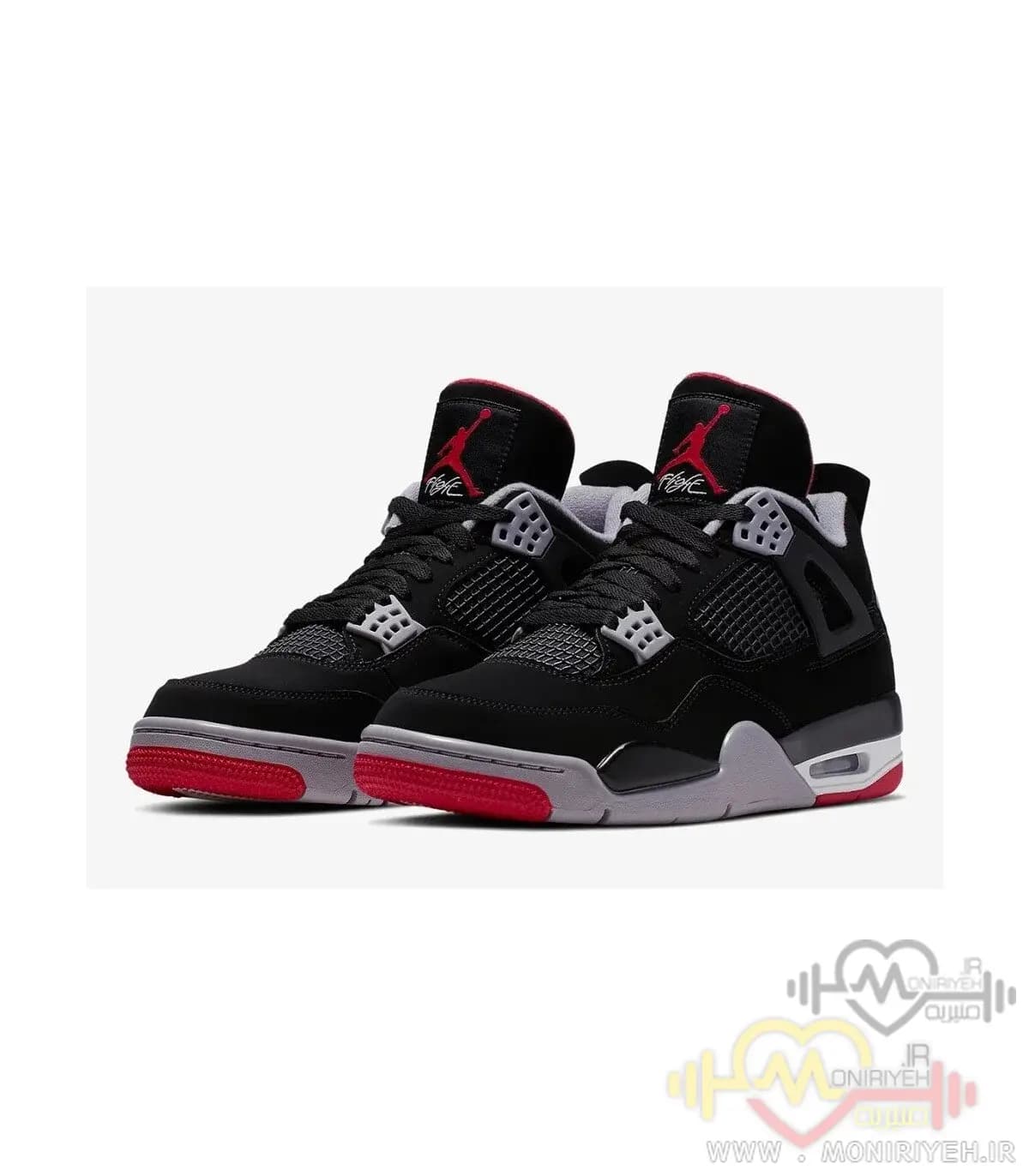 کفش بسکتبال نایک Air Jordan 4- مشکی — تصویر ۵