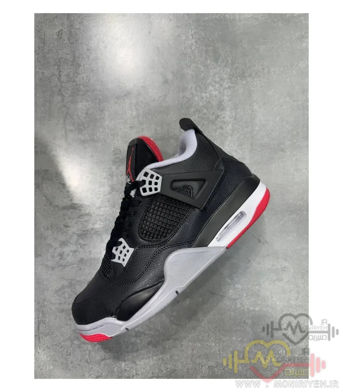 کفش بسکتبال نایک Air Jordan 4- مشکی — تصویر ۷