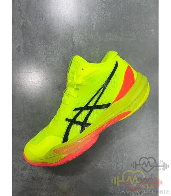 کفش والیبال Asics SKY ELITEطرح اصلی-زرد — تصویر ۶