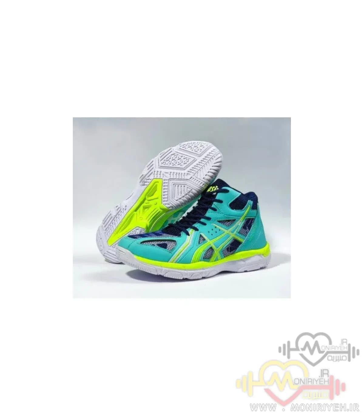 کفش والیبال Asics طرح اصلی-فیروزه ای — تصویر ۶