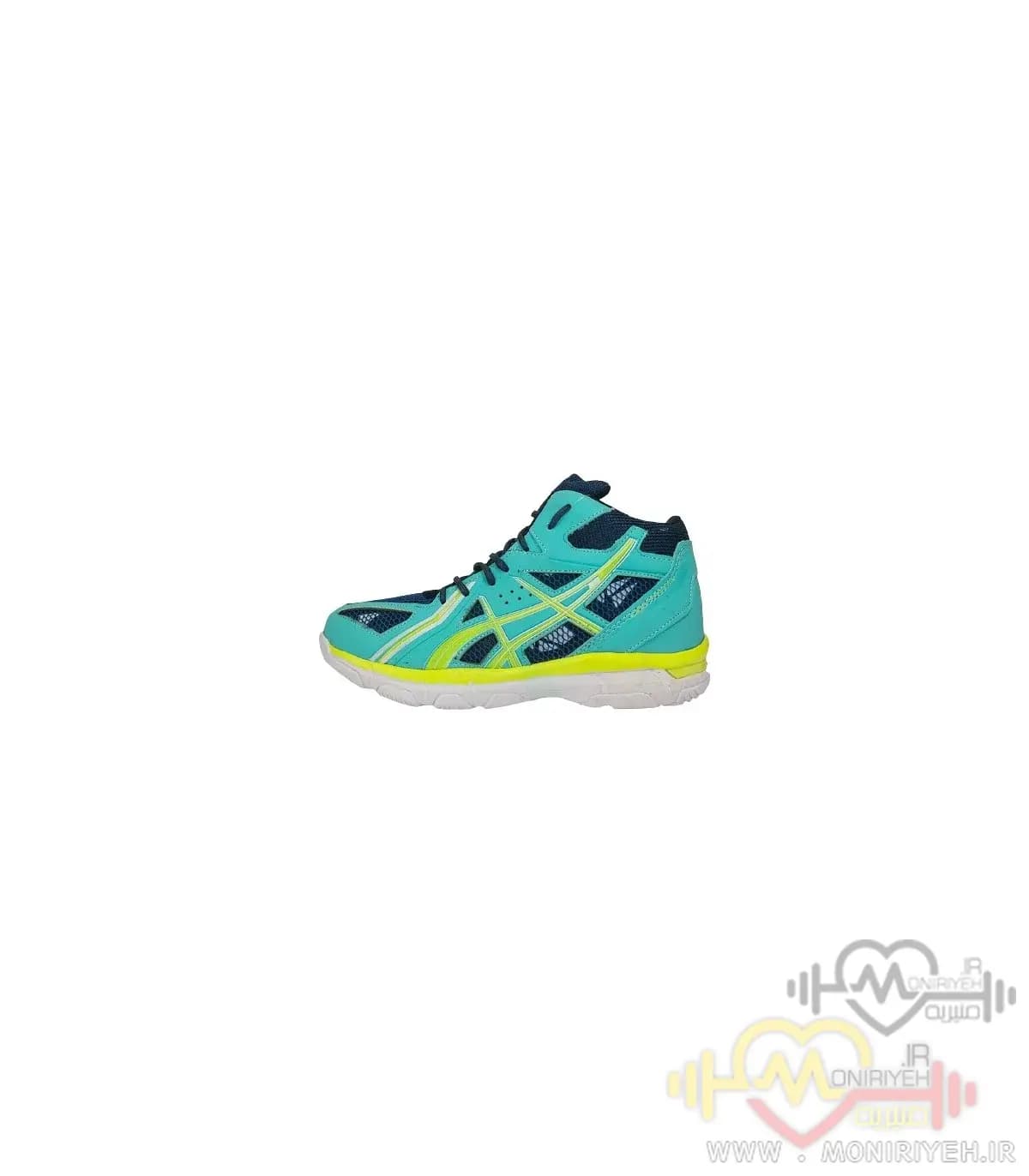 کفش والیبال Asics طرح اصلی-فیروزه ای — تصویر ۴