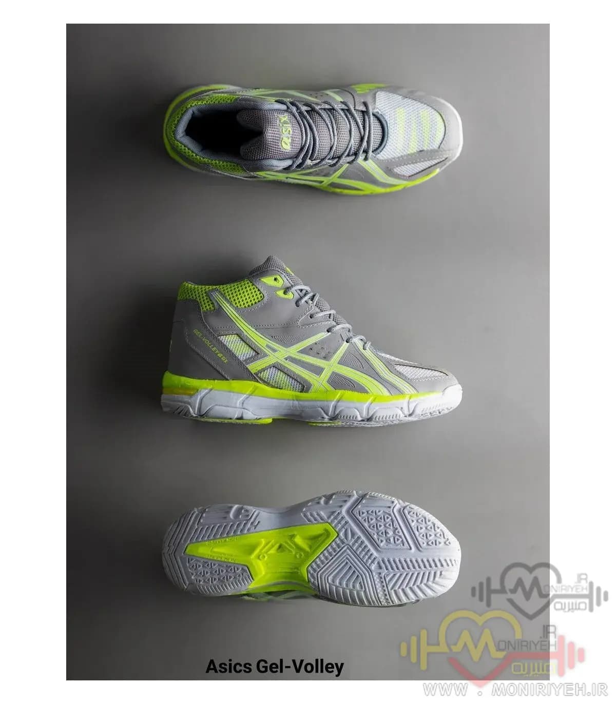 کفش والیبال Asics طرح اصلی-طوسی — تصویر ۲