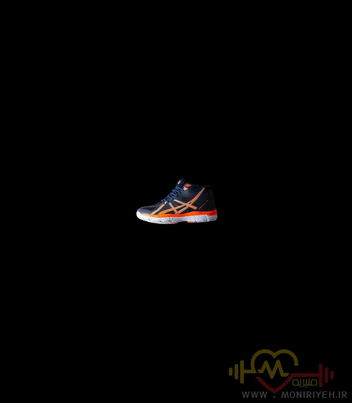 کفش والیبال Asics طرح اصلی-نارنجی — تصویر ۲